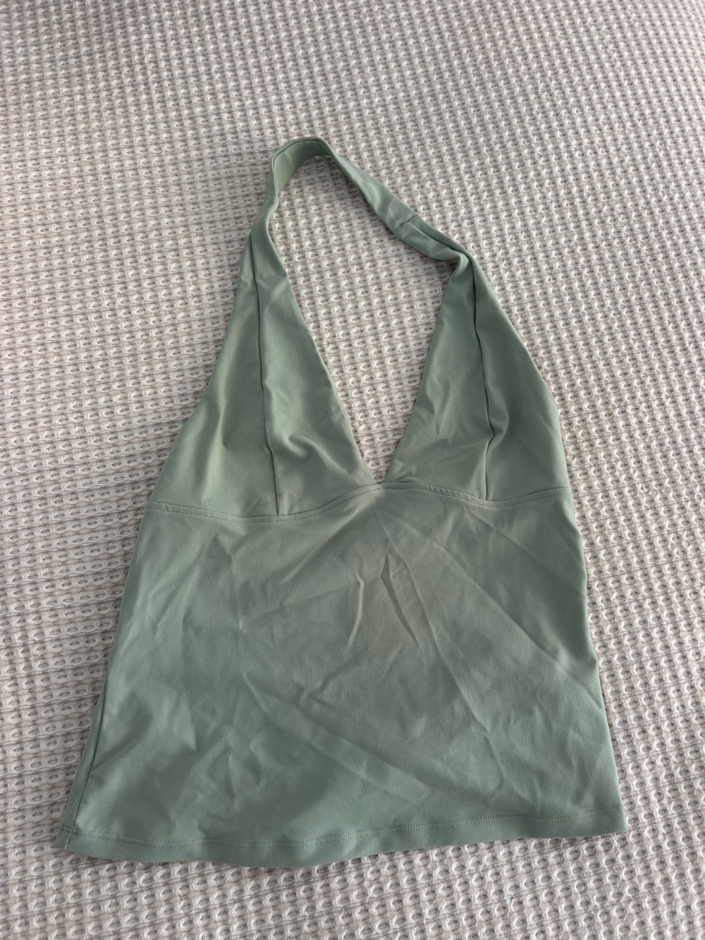 Free people have it all halter top in seafoam size medium